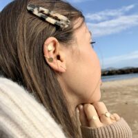 Barrettes d'oreilles Aline dorées