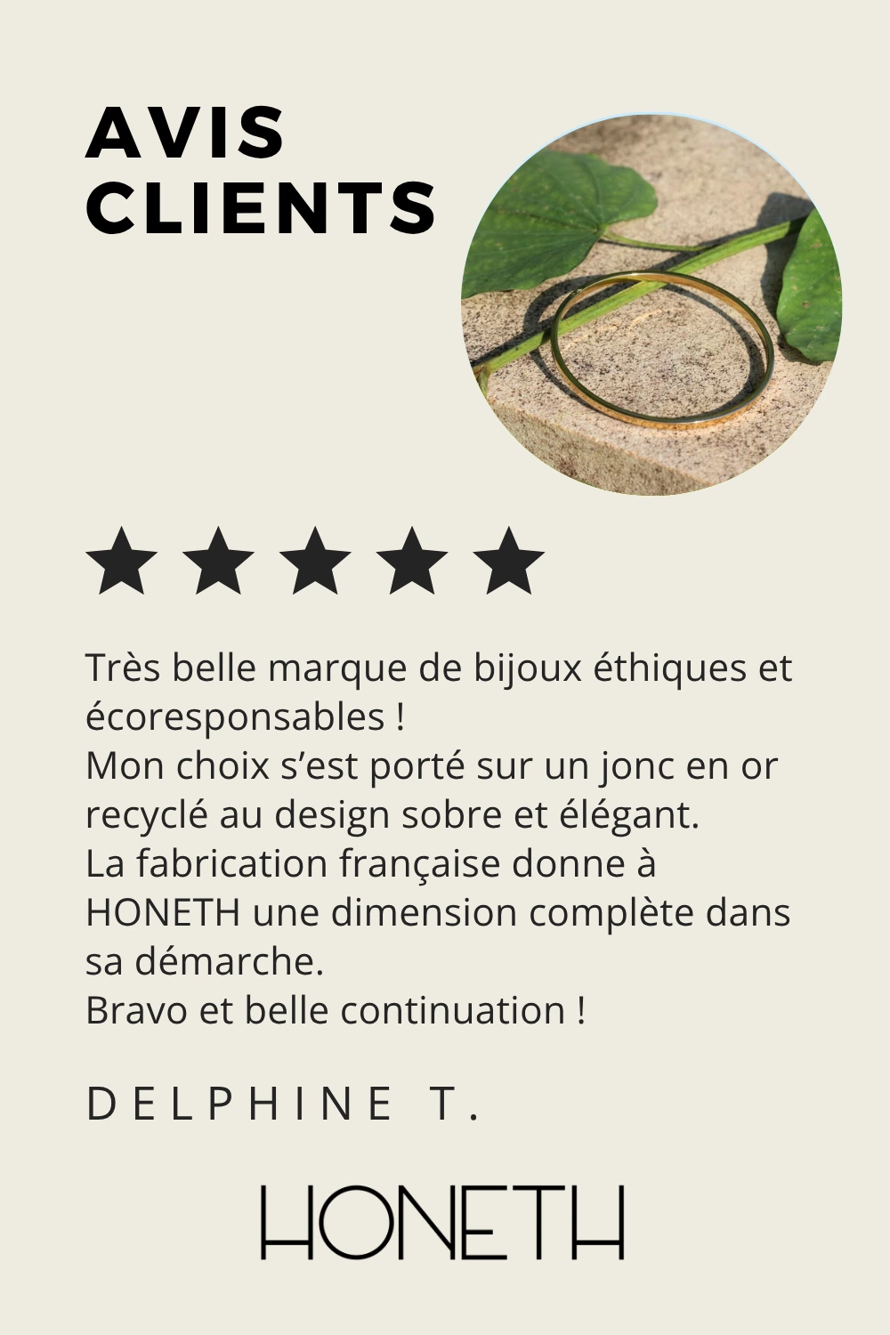 Avis client Honeth