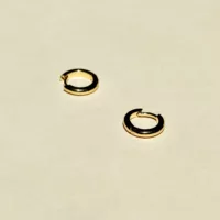 Mini-créoles cercle en or vermeil